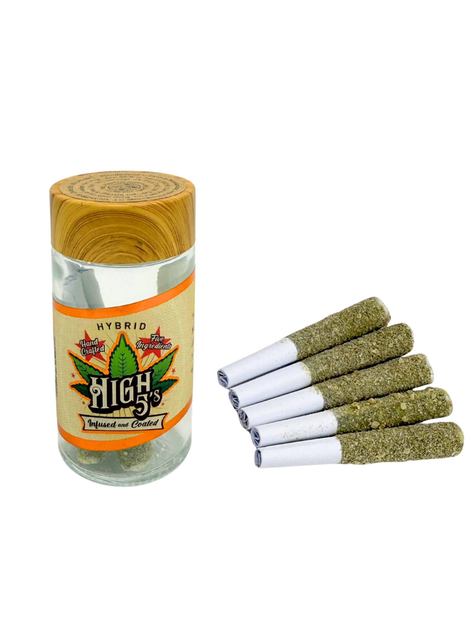 Photograph of Product: High5 - Chimera X Jack Herer Infused Preroll 5 Pack