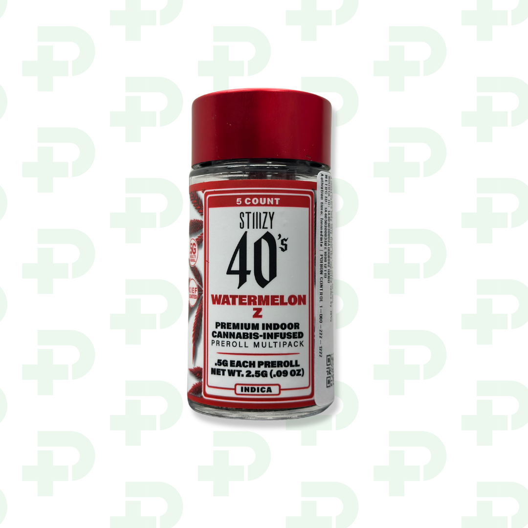 Photograph of product: Stiiizy 5 Pack Prerolls - Oui'd - Watermelon Z