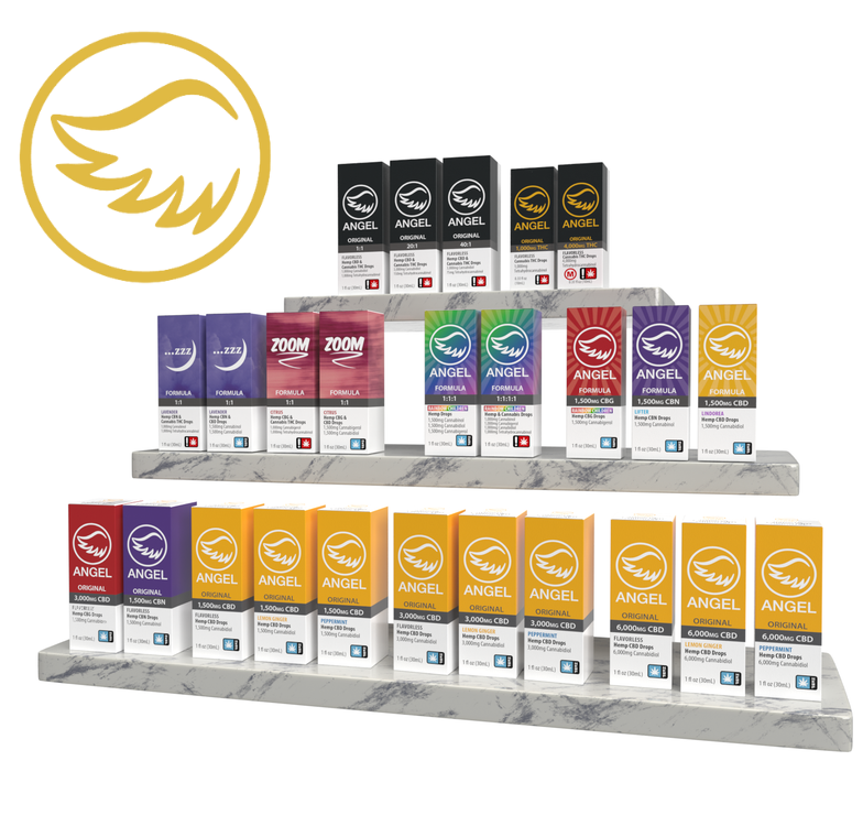 Photograph of product: Angel Wings 6000mg Hemp Tincture]Peppermint
