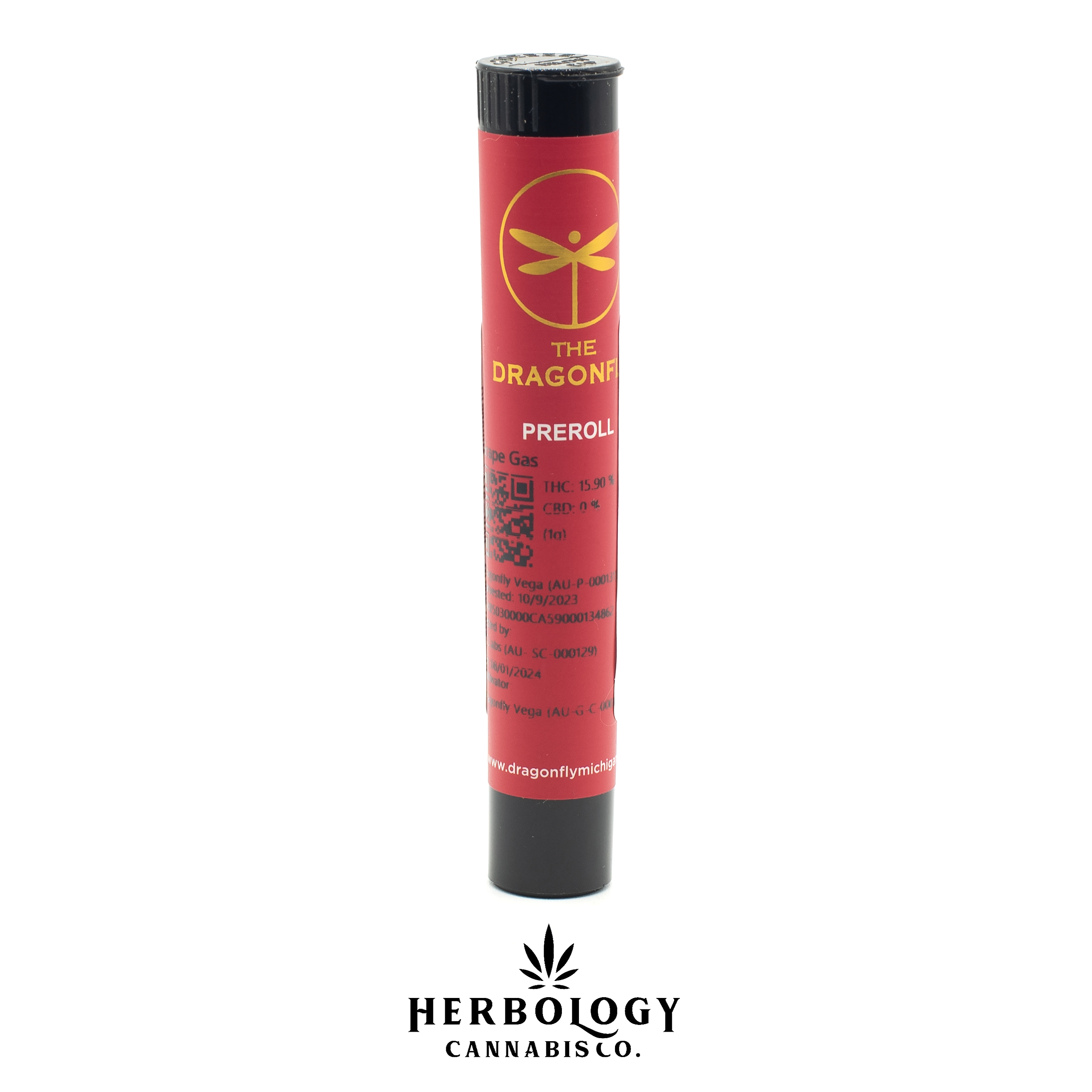 Photograph of Product: Dragonfly | Pre-Roll | Grape Gas | 1g