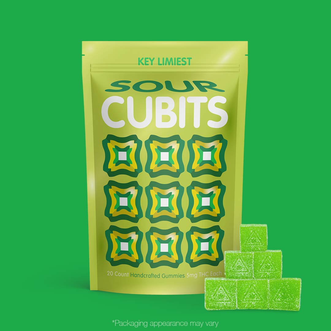 Photograph of Product: Cubits | Sour Key Limest | Gummies | 5mg 20pk