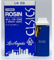Photograph of product: CLSICS Live Rosin All-In-One Vape 1g LA OG
