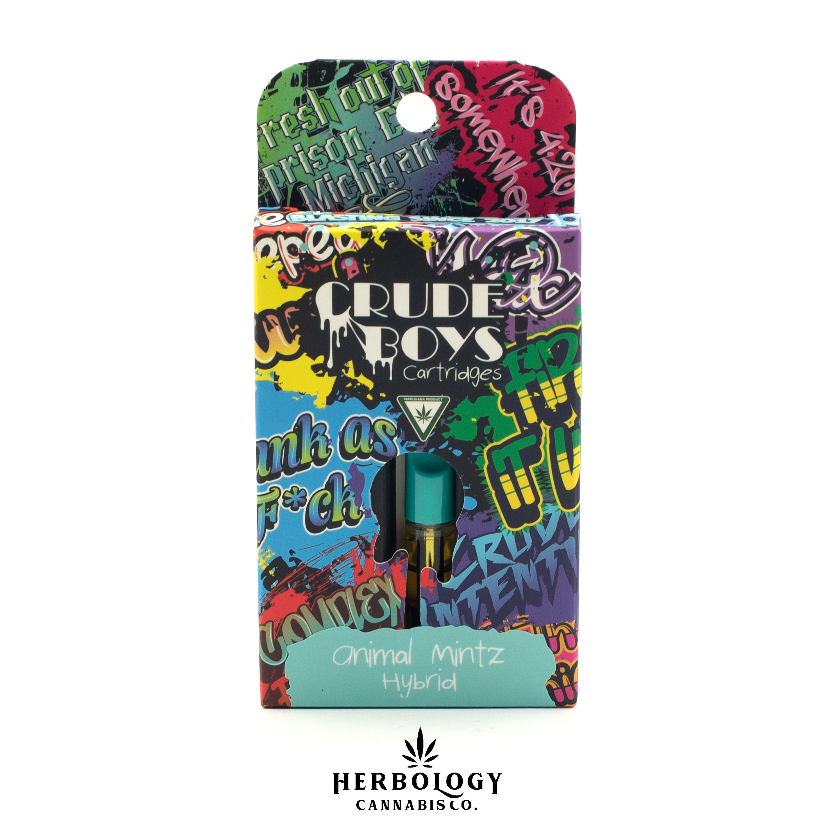 Photograph of product: Crude Boys | Distillate 510 Cart | Animal Mintz | 1g