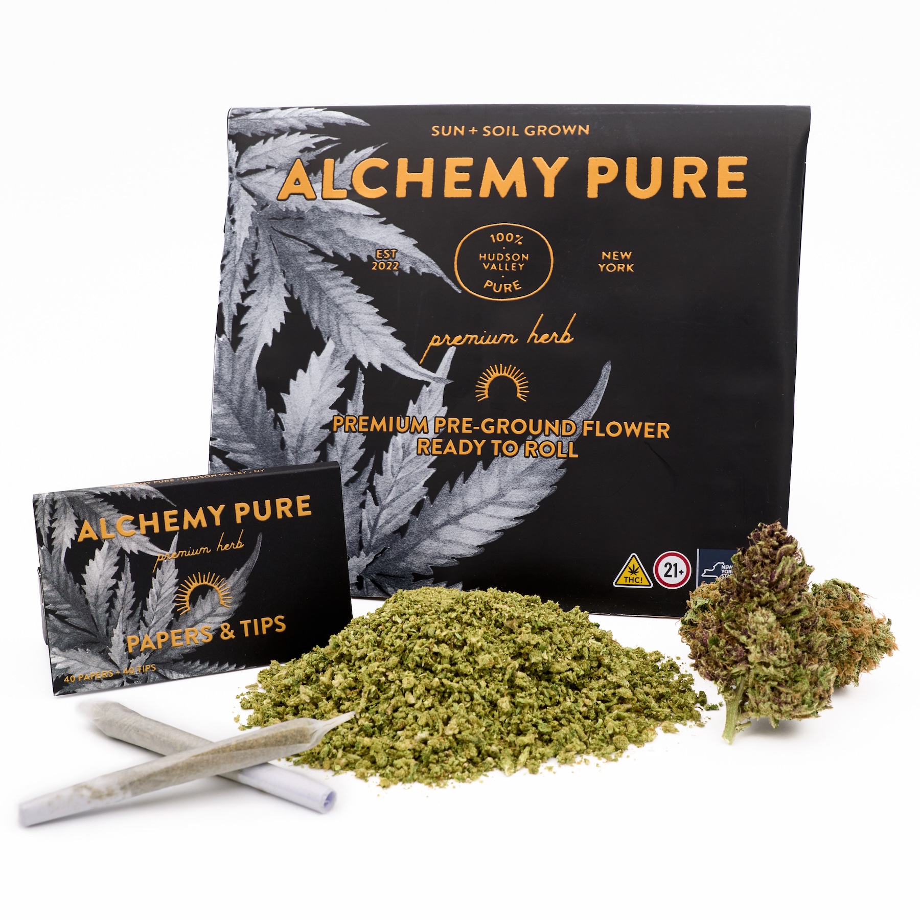 Photograph of product: Bliss Blend | Kief Infused Pre-Ground Kit | 14g