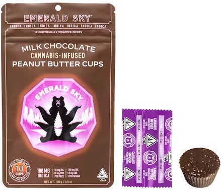 Photograph of product: Milk Chocolate [I] - 100MG Peanut Butter Cups 10PK