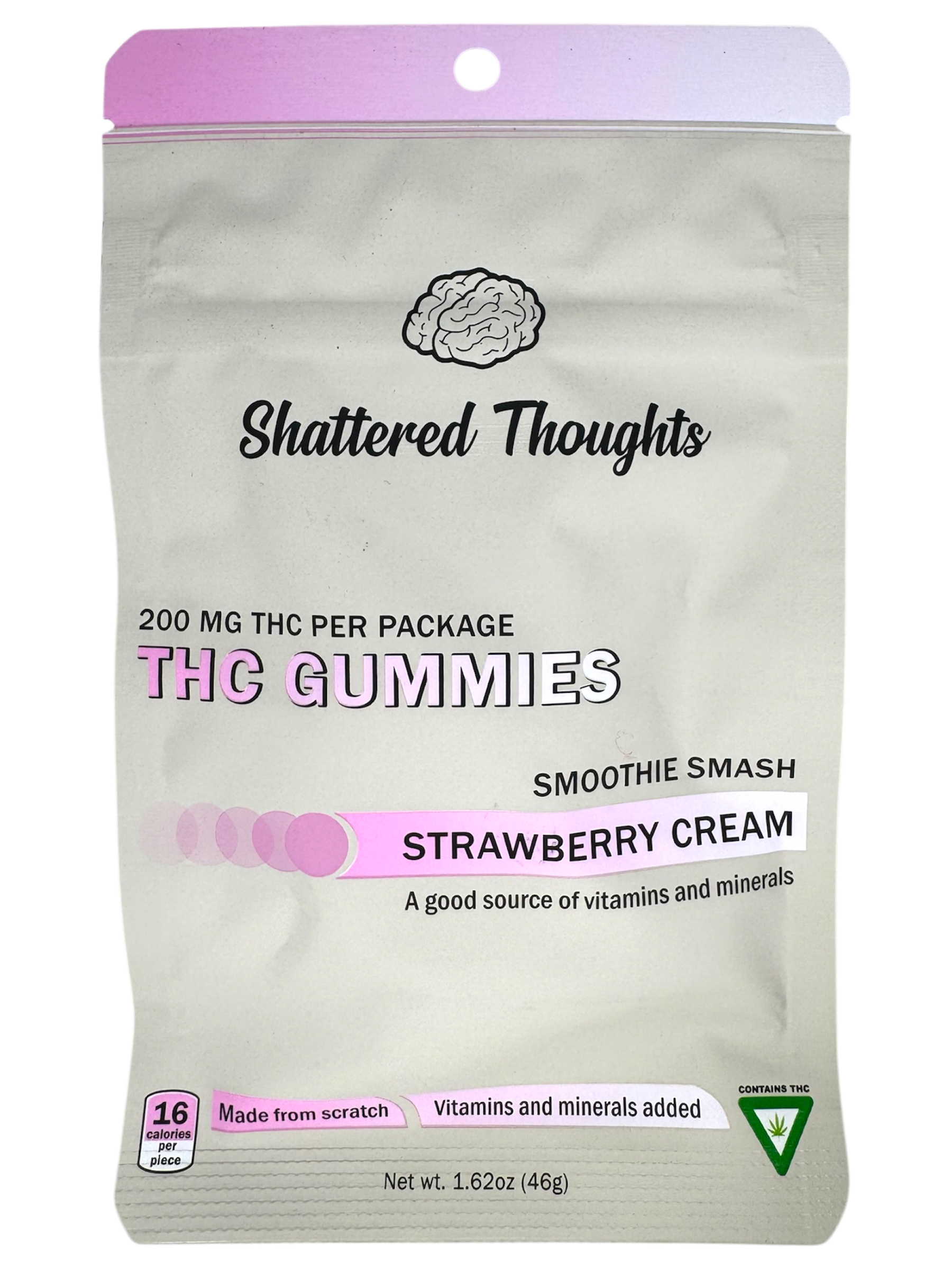 Photograph of product: 200mg Strawberry Cream Gummies