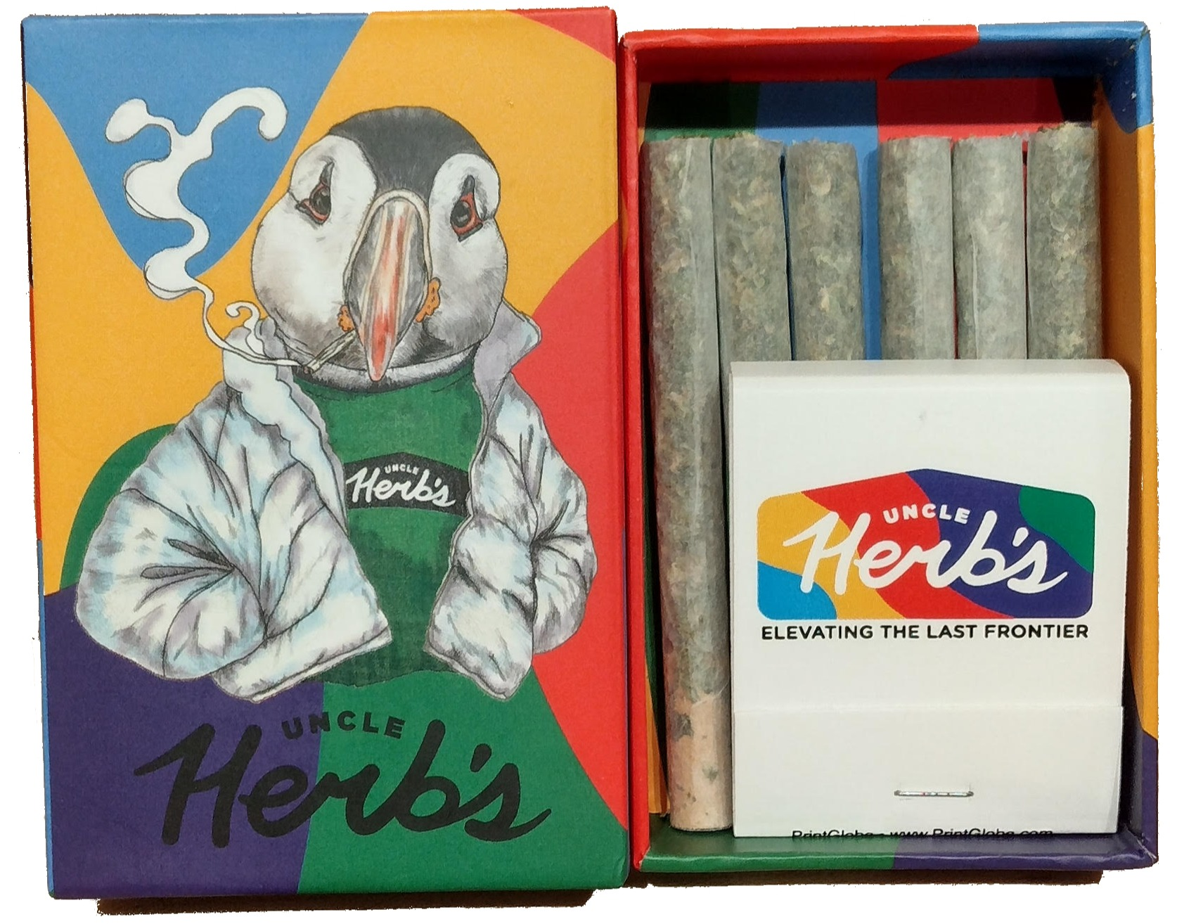Photograph of product: Oishii Puffin 6pk RollPros by Herb's Garden - 3g