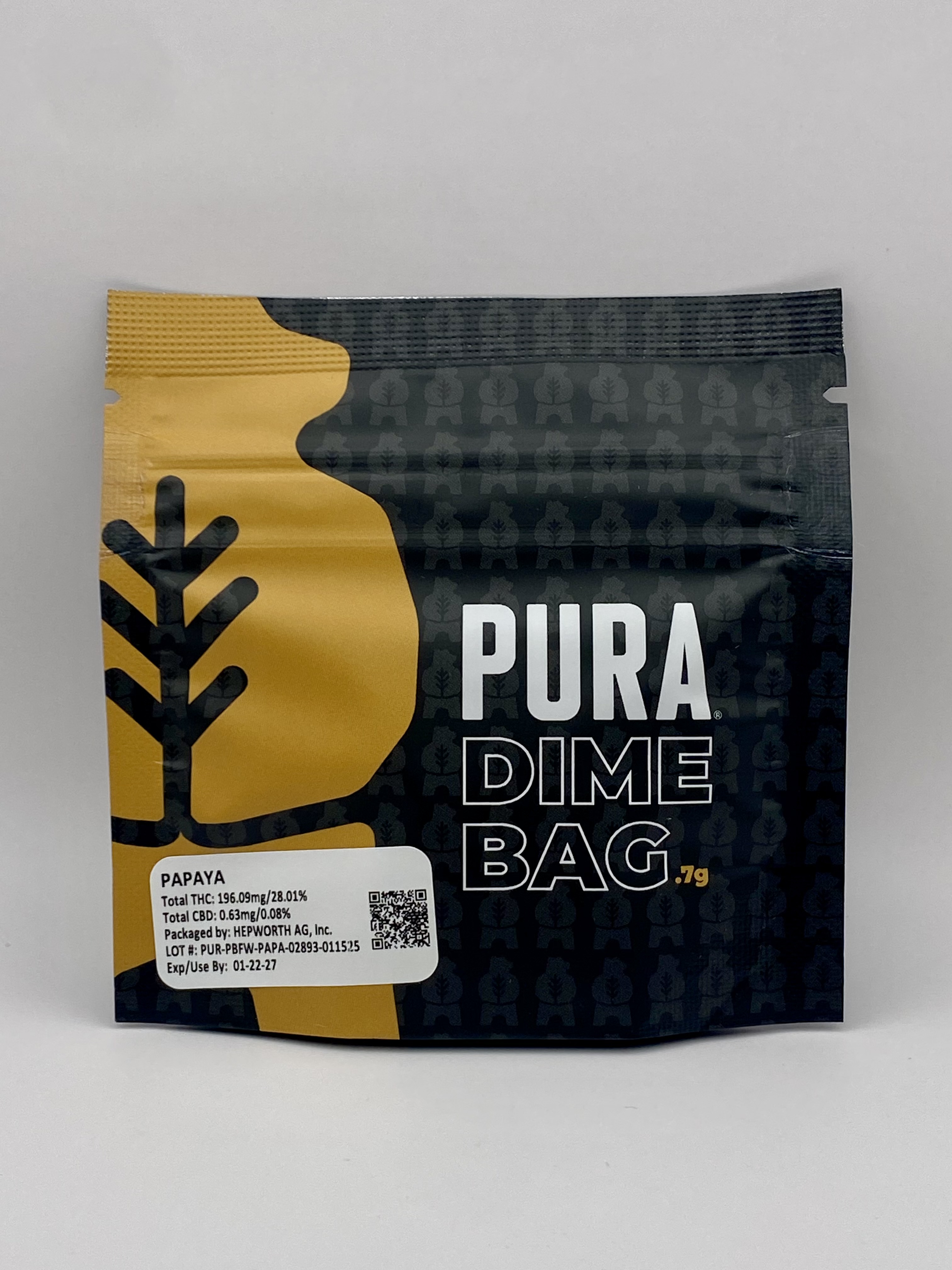 Photograph of Product: Pura | Papaya | 0.7g | Dime Bag