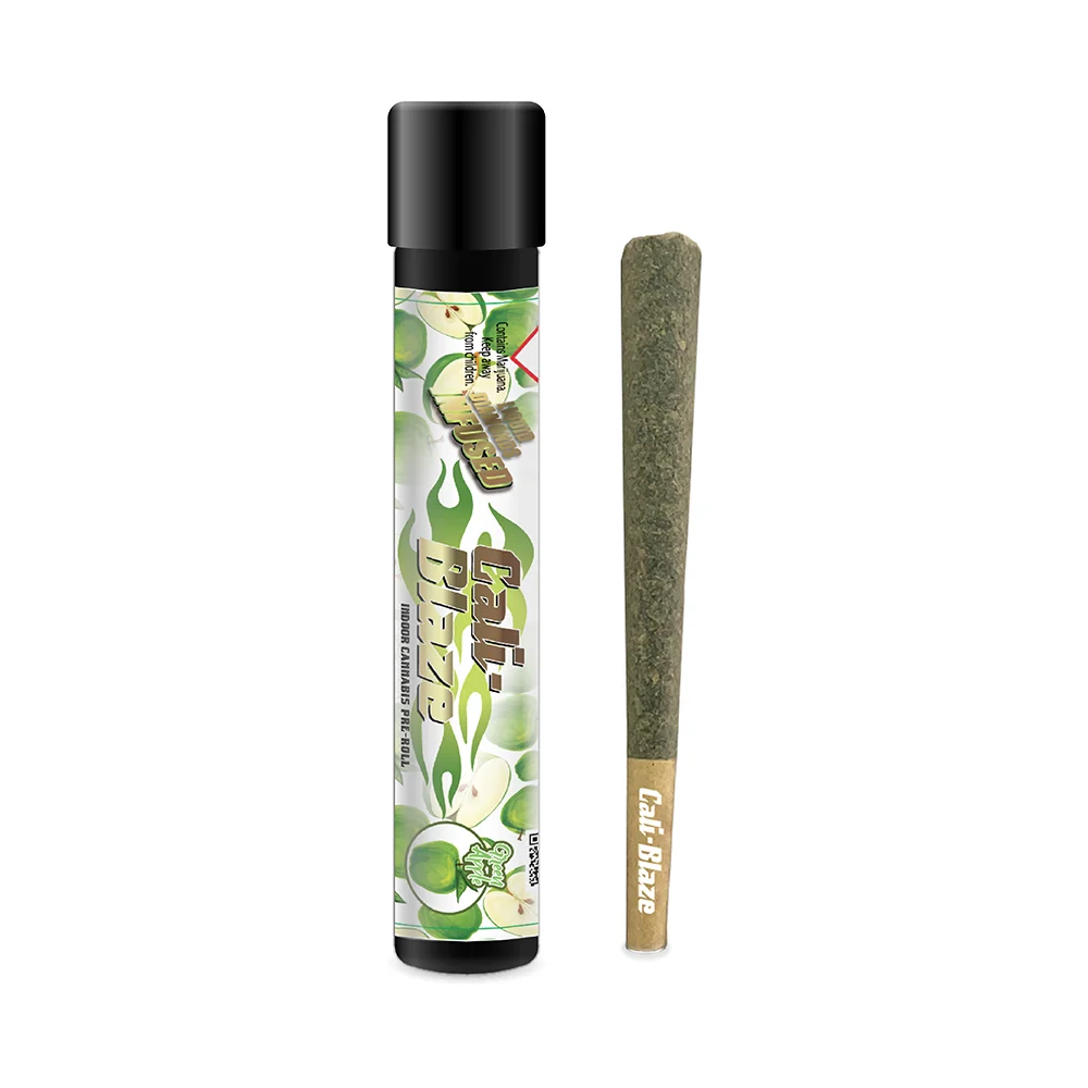 Photograph of product: CALI BLAZE | GREEN APPLE - INFUSED PRE ROLL