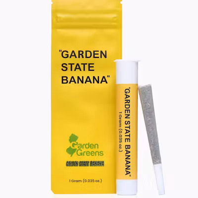 Photograph of product: Garden State Banana - Banana Mochi - 1g Preroll