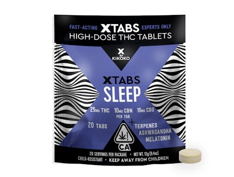 Photograph of product: Xtabs Sleep Tablet TH-oui:CBN:CBD