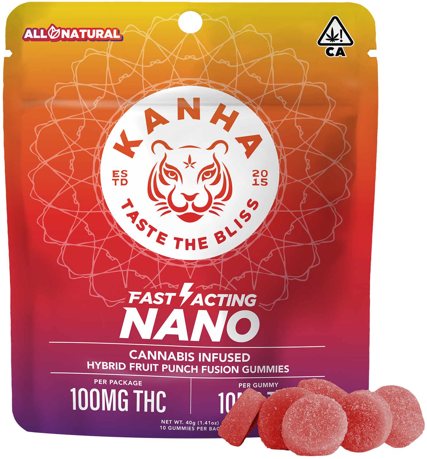 Photograph of product: Fruit Punch Fusion Gummies 10-pack
