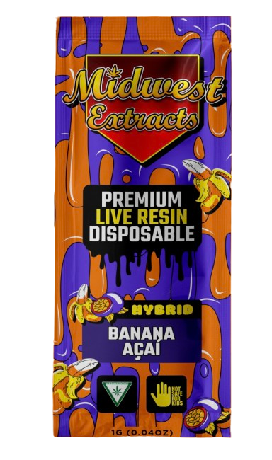 Photograph of product: Banana Acai | 1G Live Resin Disposable