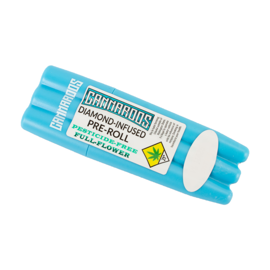 Photograph of product: Cannaroos - Gogurtz Diamond Inf Preroll 3pk