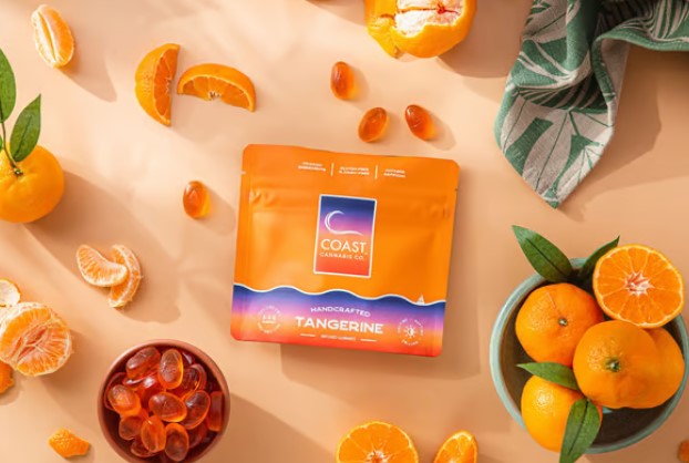 Photograph of product: Tangerine Gummy (Uplifting) | 1:1:1 TH-oui:CBD:CBG | 100mg | 20pk (H)