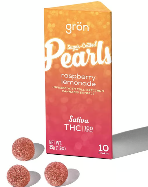 Photograph of Product: Raspberry Lemonade (S) Gron | 10 Pack Gummy Pearls (100mg)