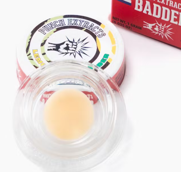 Photograph of product: Punch Extracts Lemon Kush Badder 1g