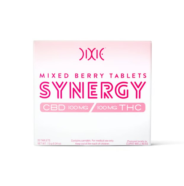 Photograph of product: 100mg Mixed Berry "Synergy" Tablets [1:1 TH-oui:CBD] 20ct