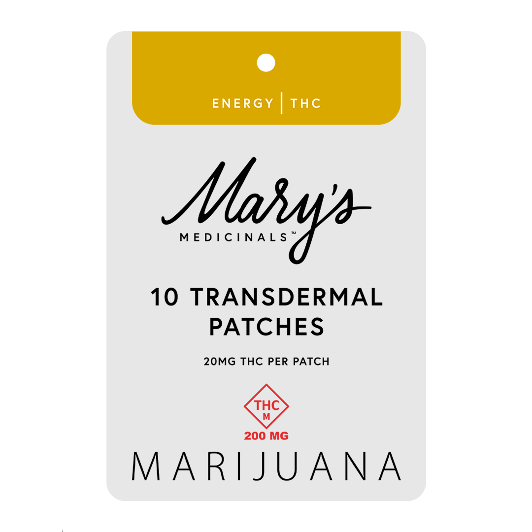 Photograph of product: Mary's Medicinals Energy 20mg TH-oui Oui'd 10pk Transdermal Patches Rec
