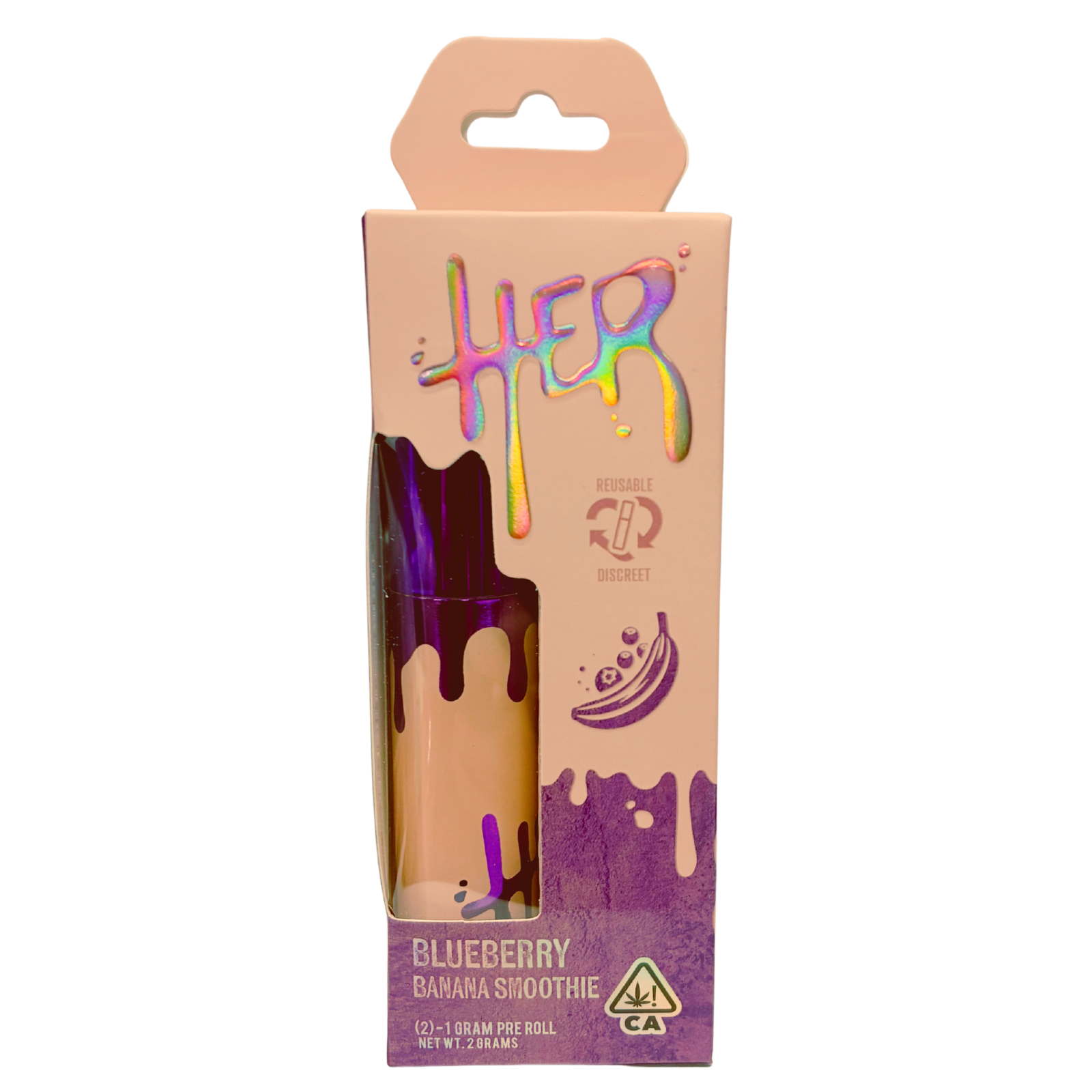 Photograph of product: HER | Blueberry Banana Smoothie | 2PK | 2 x