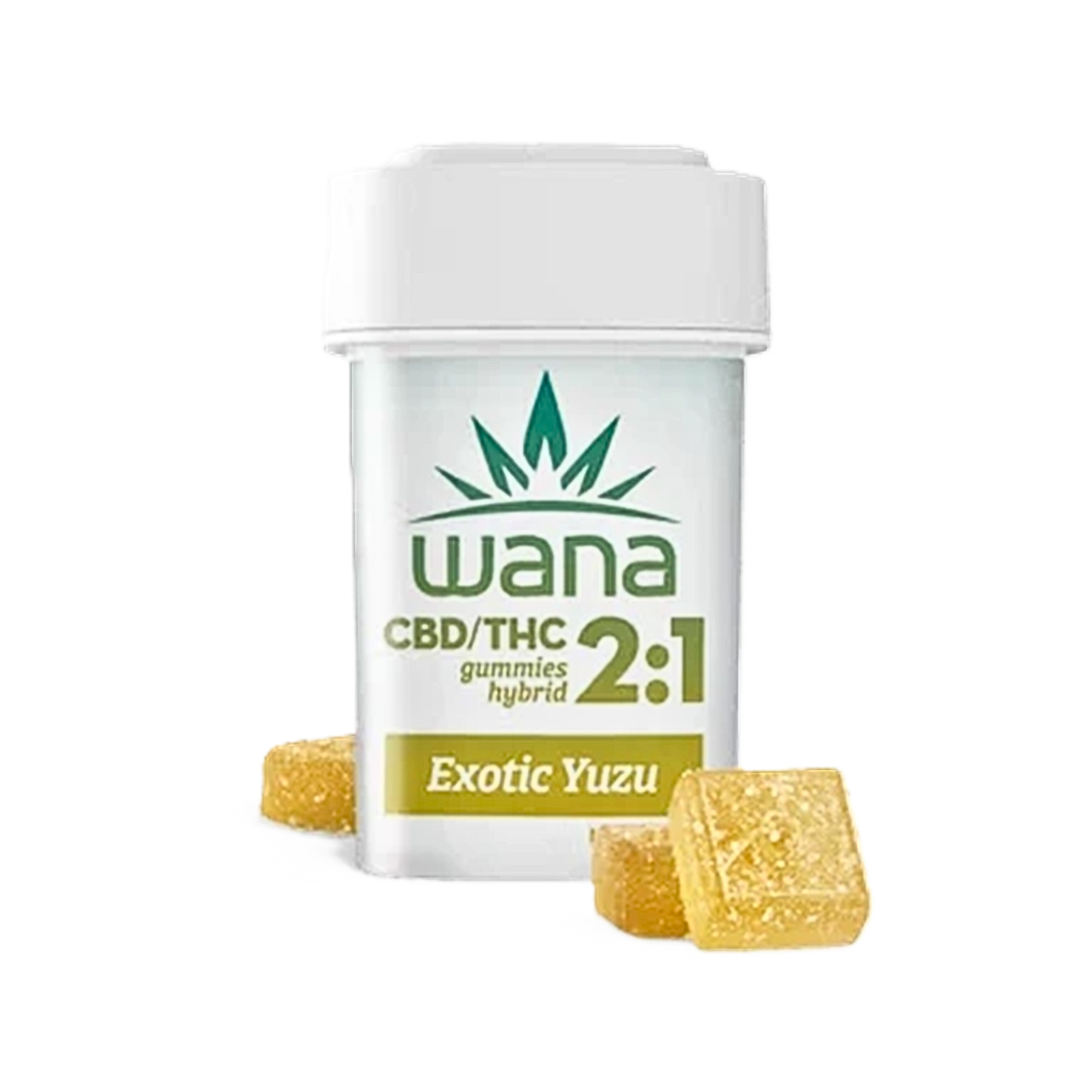 Photograph of product: WANA | EXOTIC YUZU | HYBRID | GUMMIES | 100MG:50MG | REC