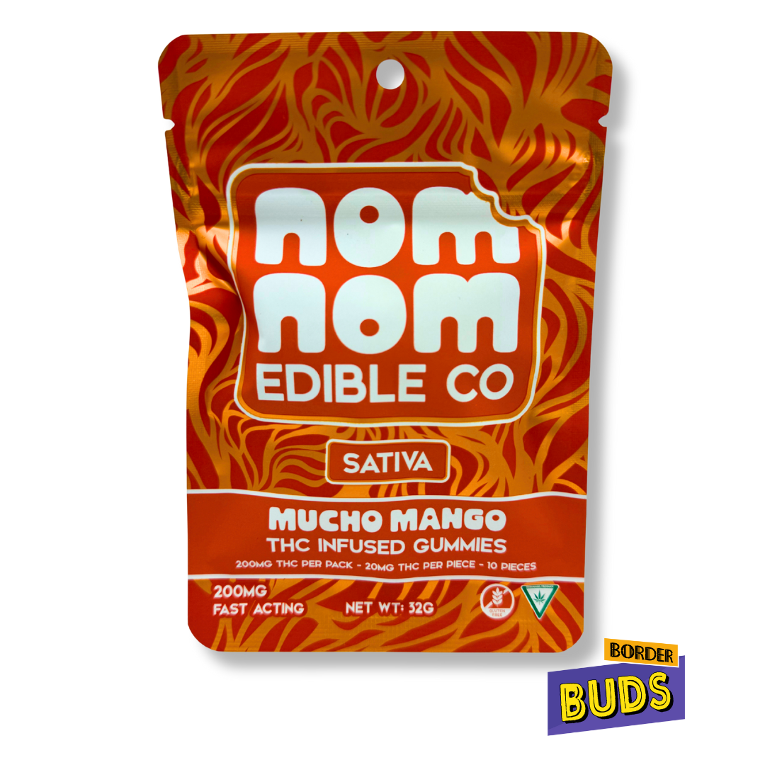 Photograph of product: Mucho Mango | Nom Nom | 200mg | Gummies