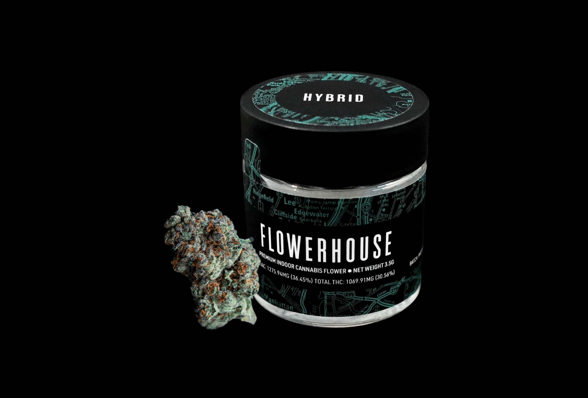 Photograph of product: FLOWERHOUSE | INDOOR FLOWER | GG#4 | JAR | 3.5G