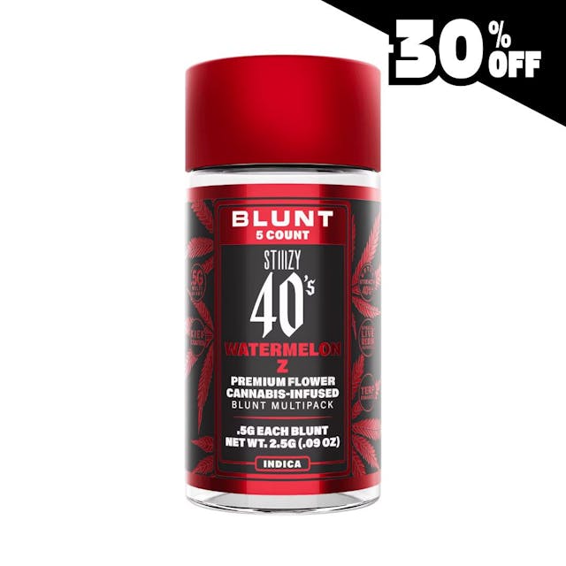 Photograph of product: Watermelon Z Mini Blunts 5pk - 2.5g - 