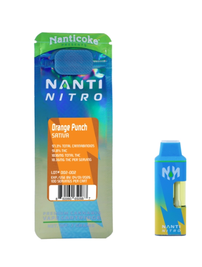 Photograph of product: Nanti Nitro | Orange Punch | Disposable | 2g