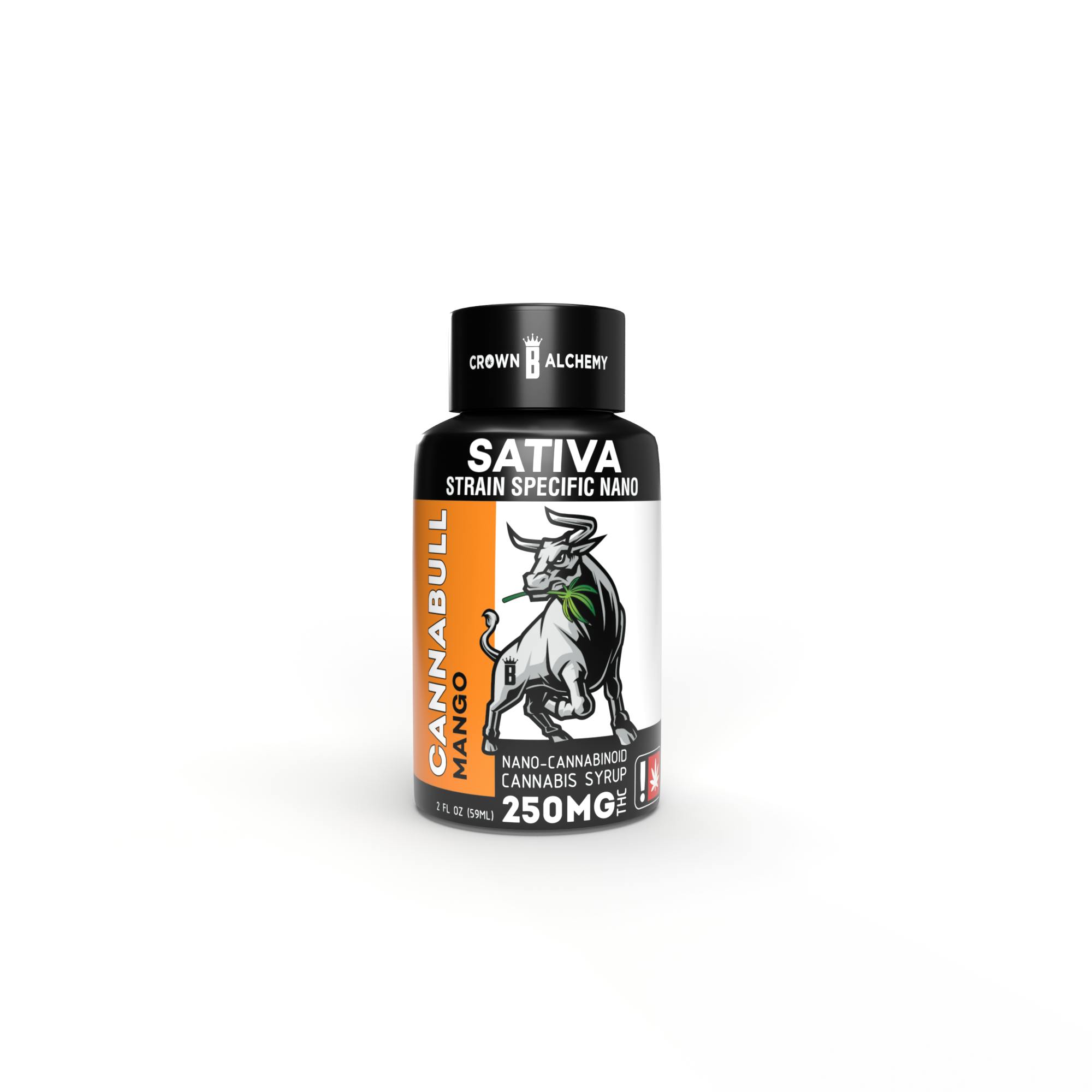 Photograph of product: Cannabull Mango Nano Cannabinoid Syrup | 250mg