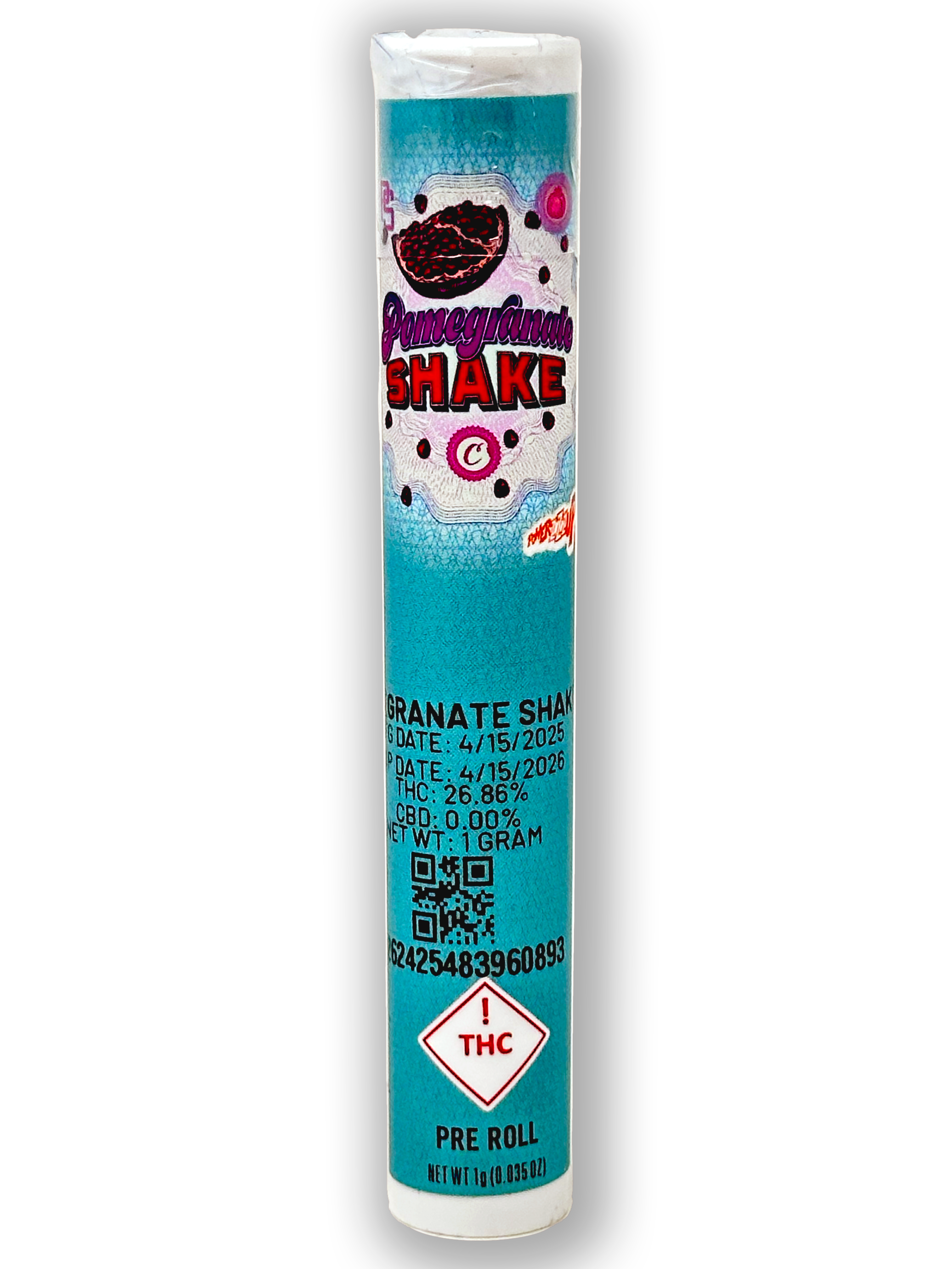 Photograph of product: Pomegranate Shake - Preroll