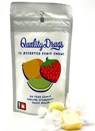 Photograph of product: Quality Drugs | Edibles | 10pk Fruit Chews | 100mg