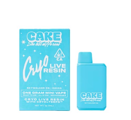 Photograph of product: CAKE: SKYWALKER OG 1G LIVE RESIN ALL-IN-ONE POD