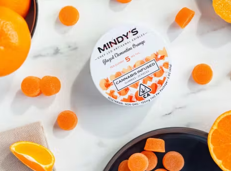 Photograph of product: MINDY'S GLAZED ORANGE CLEMETINE 20PK GUMMIES 100MG