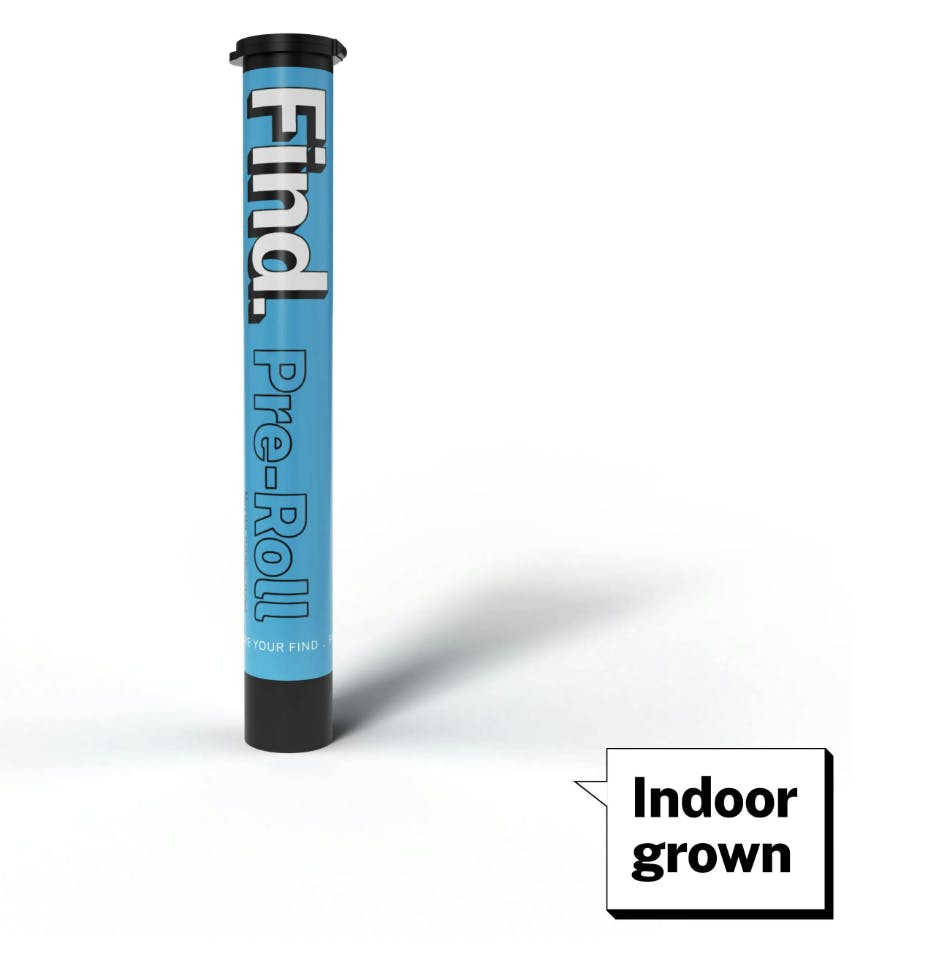 Photograph of product: FIND. | 1g Preroll | Animal Mint Cake