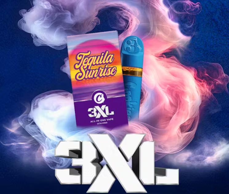 Photograph of product: Cookies 3XL Tequila Sunrise Oui'd Hybrid AIO 1g