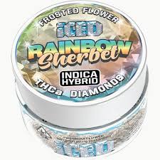 Photograph of product: ICED Flower Rainbow Sherbet - 3.5g