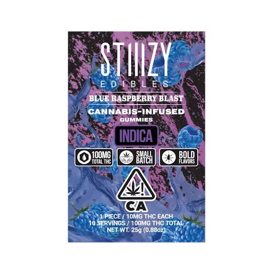 Photograph of product: Blue Rasberry Blast Gummies - 100mg