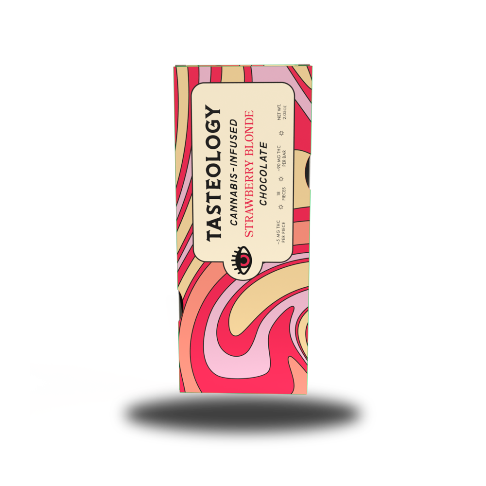 Photograph of product: Strawberry Blonde Chocolate Bar (90mg) (TAX INCLUDED)