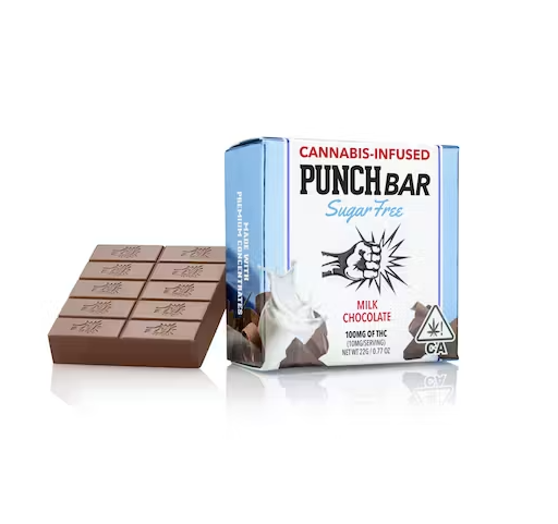 Photograph of product: Punch Bar Milk Chocolate (Sugar-Free) (Solventless) 100mg