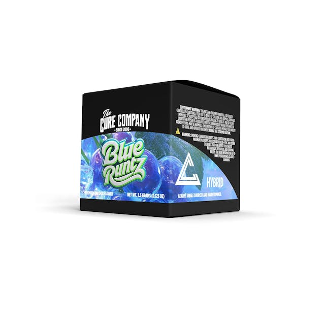 Photograph of product: Blue Runtz 3.5g The Cure Company Flower