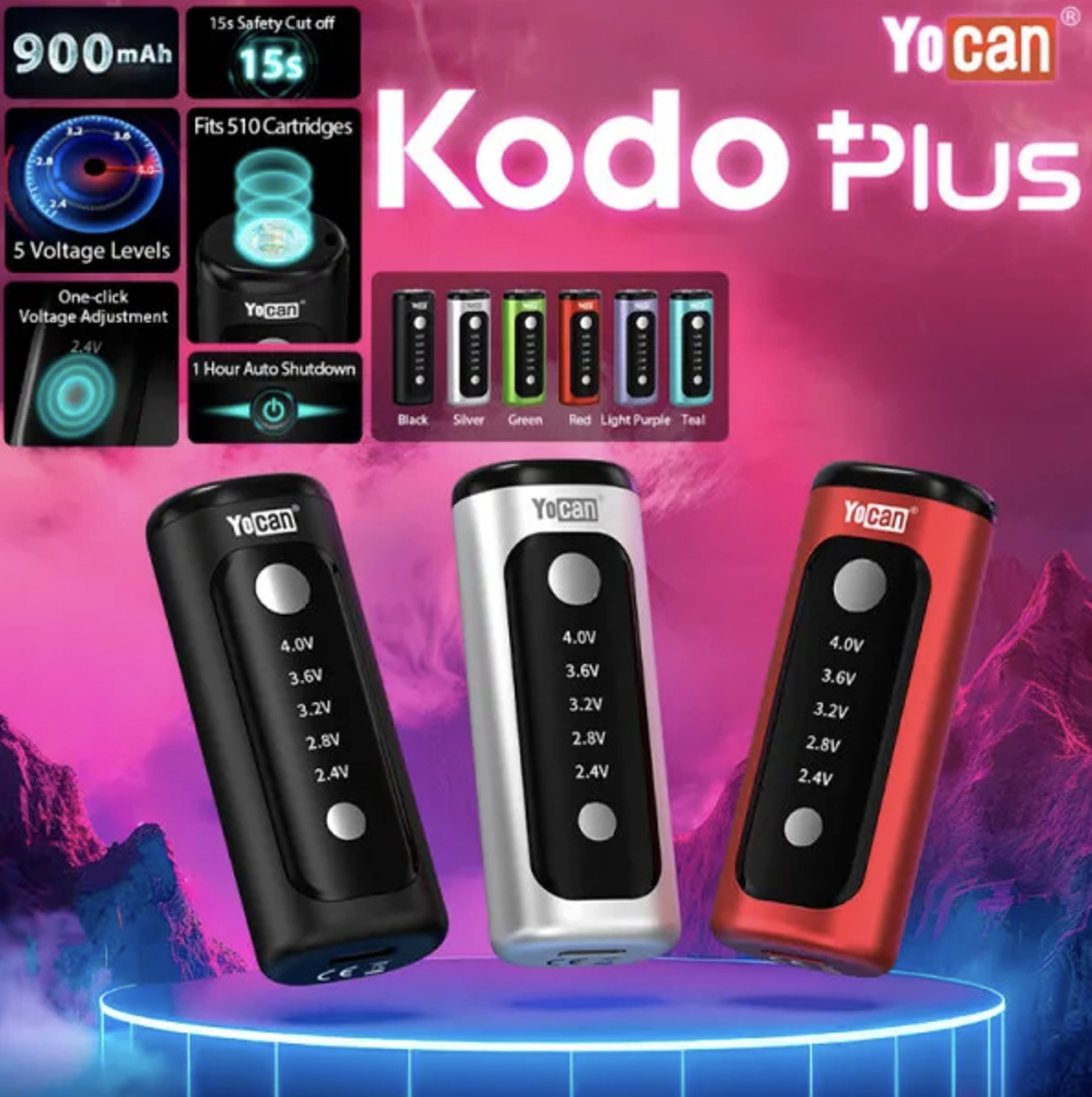 Photograph of product: Yocan | Kodo Plus 510 Battery