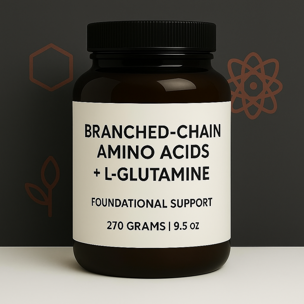 Photograph of product: Branched-Chain Amino Acids + L-Glutamine Powder  Foundational Support