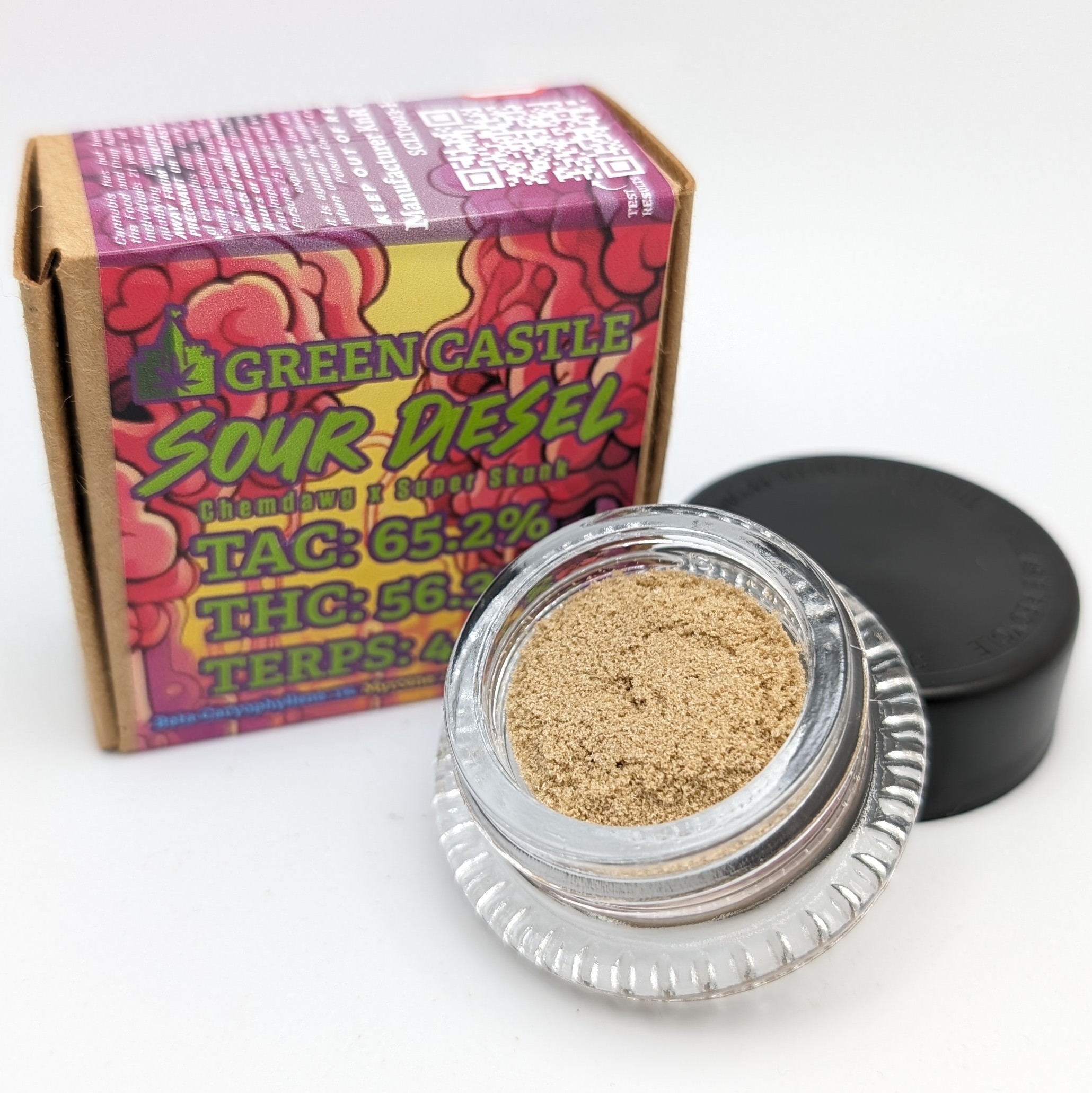 Photograph of Product: Sour Diesel 1g Bubble Hash