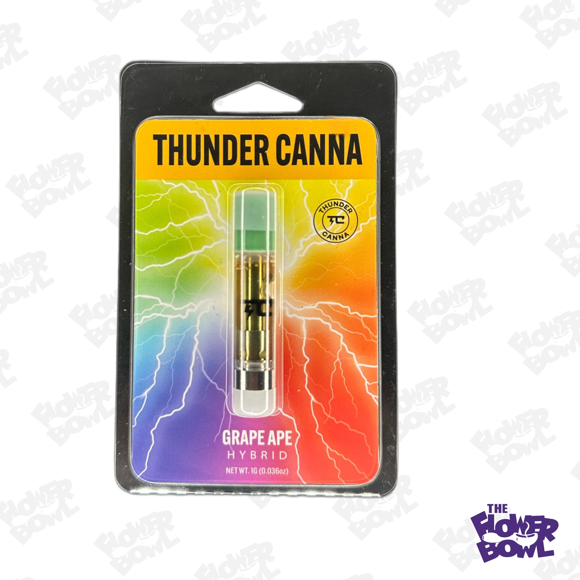 Photograph of product: AU Thunder Canna: Grape Ape 1g Cart