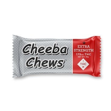 Photograph of product: Cheeba Chews - Extra Strength Chocolate Taffy 175mg