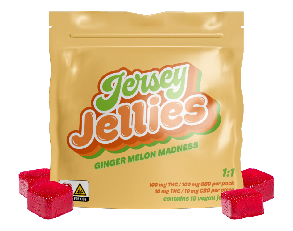 Photograph of product: Ginger Melon Madness | Watermelon and Ginger | 1:1 TH-oui:CBD | 100MG