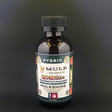 Photograph of product: Muleshine 1000mg Strawberry Lemonade 1:1:1:1 Syrup