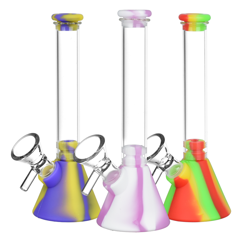 Photograph of product: Silicone on Glass Beaker Water Pipe | 6" | 14mm F |