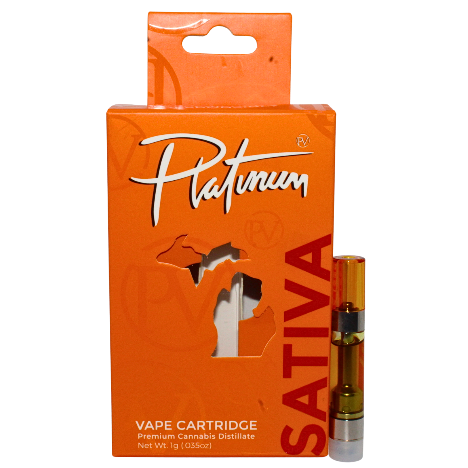 Photograph of product: PLATINUM VAPE POWER FLOWER VAPE CART REC